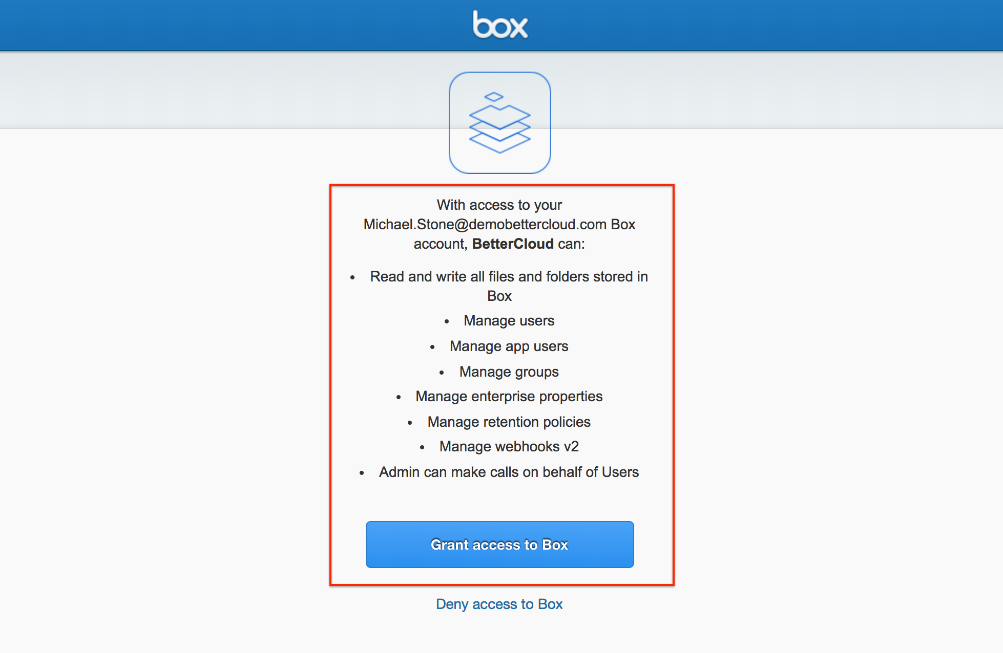 Integrating Box with BetterCloud